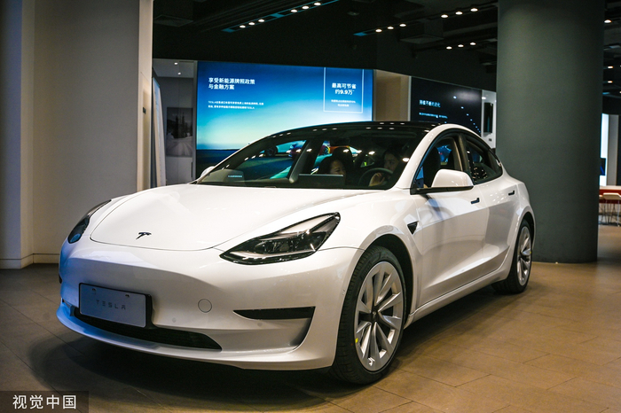 特斯拉Model 3 图片来源：视觉中国