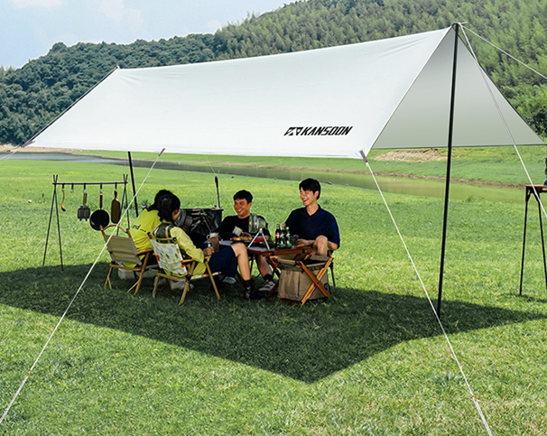▲户外多功能天幕