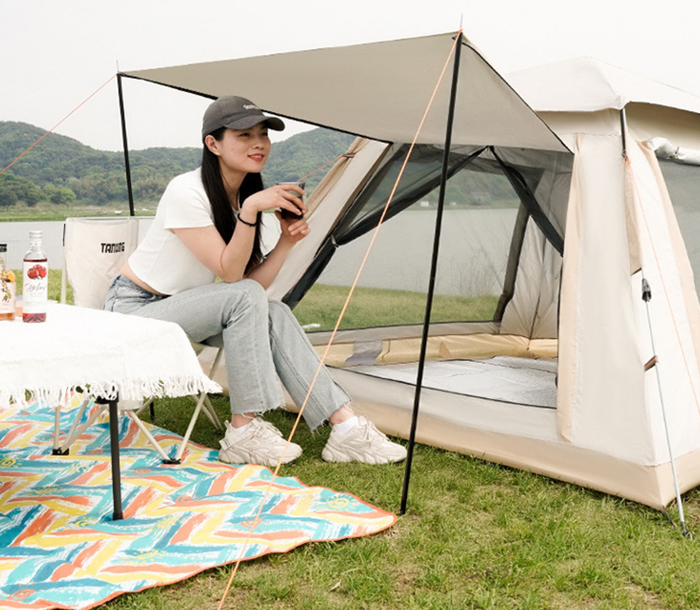 ▲全自动速开帐篷