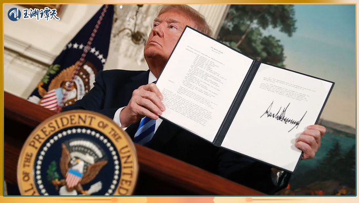 △特朗普签署对伊朗的制裁文件