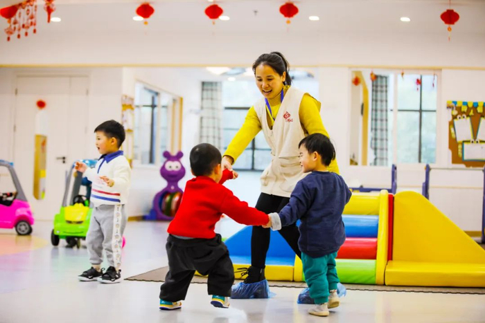 福建省福州市鼓楼区安泰街道乌塔社区的一家托育园。图源/中新图片网