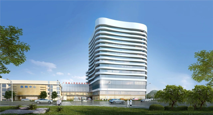 广东省人民医院南海医院效果图。