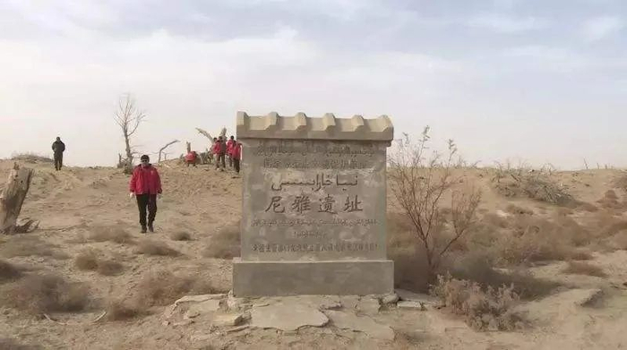 ▲位于新疆和田地区民丰县境内的尼雅遗址。