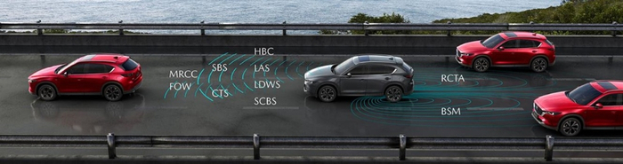 MAZDA CX-5配备升级版「i-ACTIVSENSE 马自达智能安全辅助系统」。 长安马自达供图 华龙网发