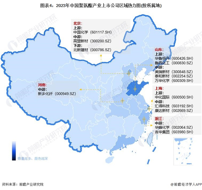 注：颜色越深代表数量越多。