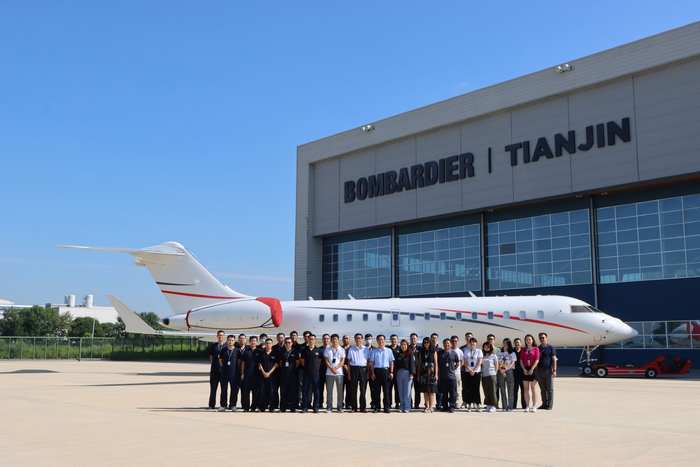 庞巴迪天津维修基地 图片来源：受访者供图