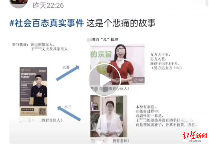 ↑社交平台上传播的视频，受访者供图