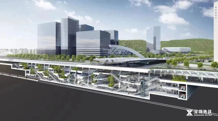 ▲黄木岗交通枢纽项目效果图