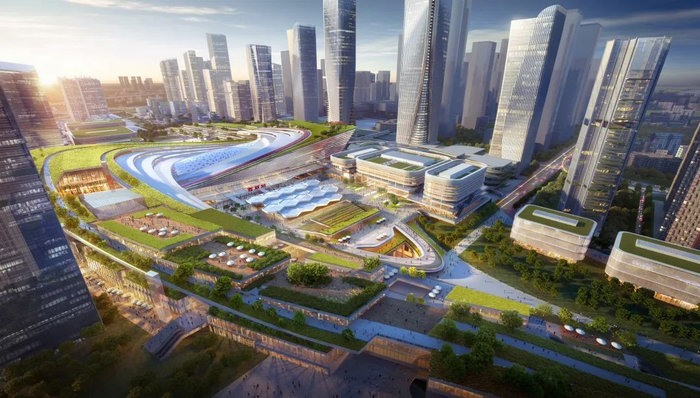 ▲西丽综合交通枢纽项目效果图