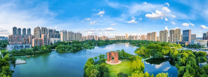 △佛山这座制造业之都，有着一流的城市生态环境。符诗贺/摄