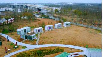 ▲ 拼多多发起的“第三届多多农研科技大赛”，四支队伍目前正在进行决赛阶段的比拼。莫斯提▕摄