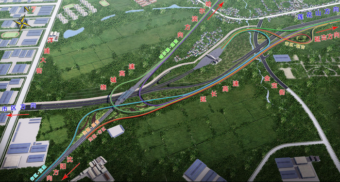 　　图片为东南湖大路工程（洋浦大街——雾开河大街）效果图