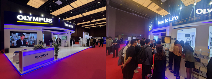 　　广州内镜医师大会奥林巴斯展台
