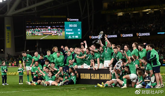 （爱尔兰最终拿下了冠军奖杯，来源：卫报）