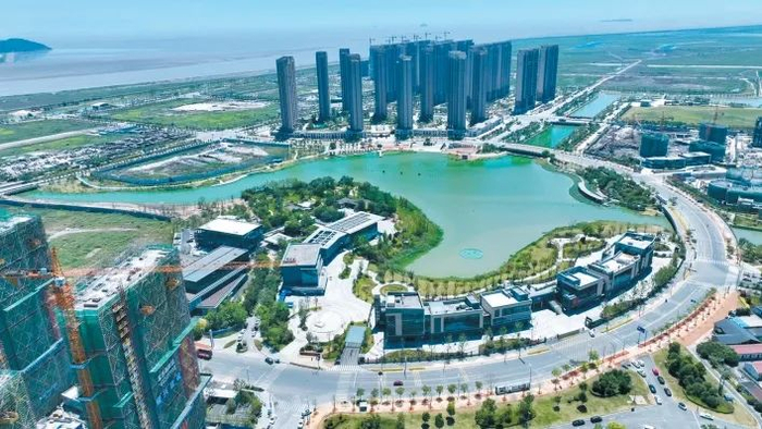 建设中的龙港新城