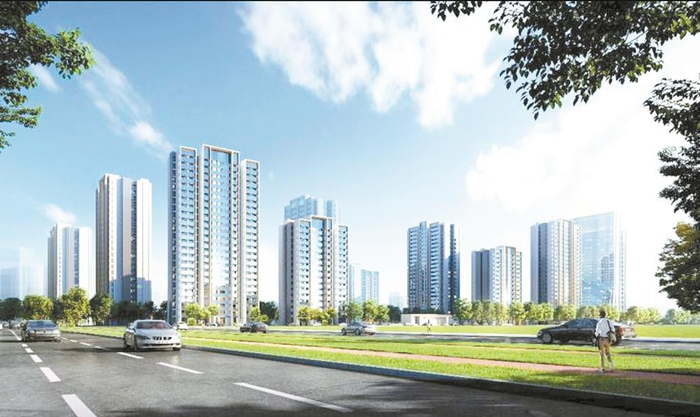 ▲高新西区体育公园东北侧保障性租赁住房效果图