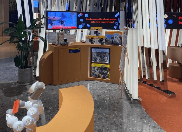 在北京国贸商场的线下卖场