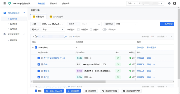 火山引擎DataLeap数据质量平台