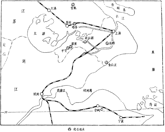 上海附近全新世麋鹿化石部分地点（曹克清，上海自然博物馆）