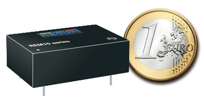 图 3：RECOM REM10系列 – 10W，2 x MOPP认证的DIP 24 DC/DC 转换器