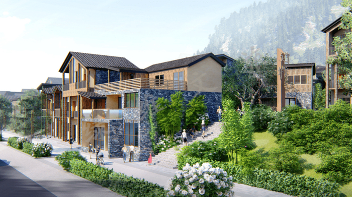 　　重庆秀山三省风情街街区效果图