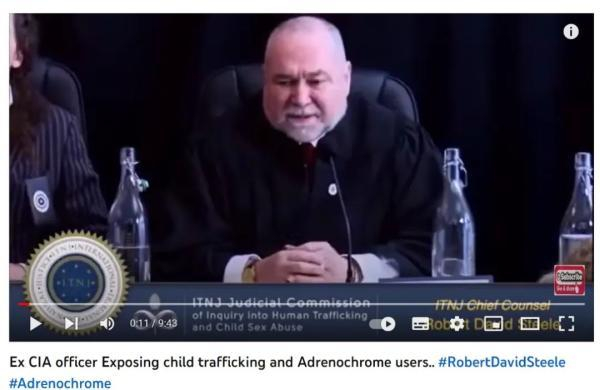 YouTube平台中Robert Steele演讲的视频截图