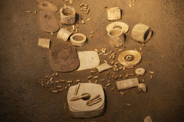 △浙江省杭州市余杭区良渚古城遗址出土的大量玉器