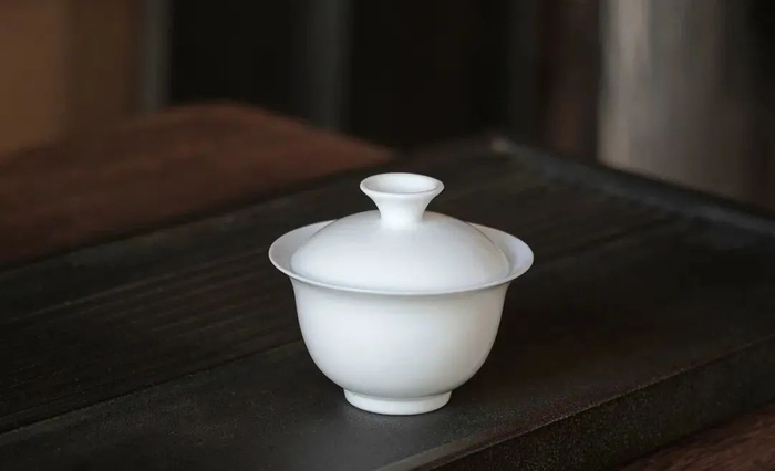 德化手作白瓷盖碗