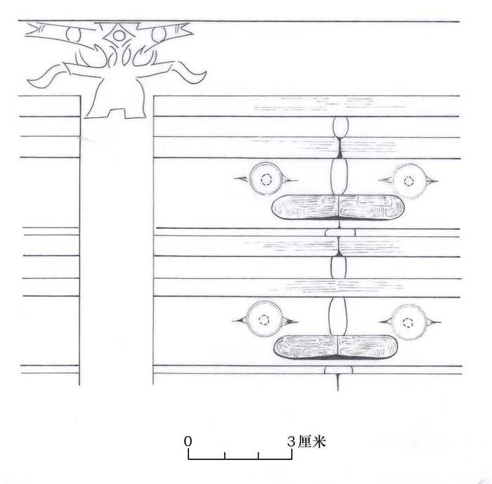△十节玉琮线描图