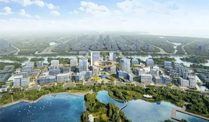 　　▲金融湾一期鸟瞰效果图