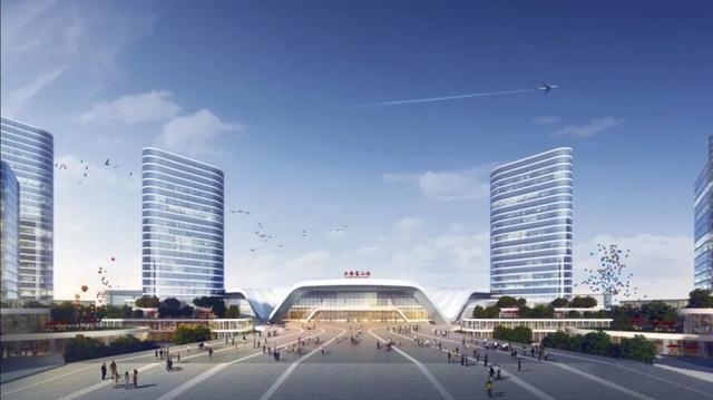 上海宝山站初期效果图，以正式批复为准