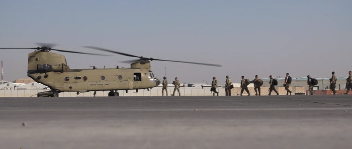 美国位于中东的一处军事基地（半岛电视台视频截图）