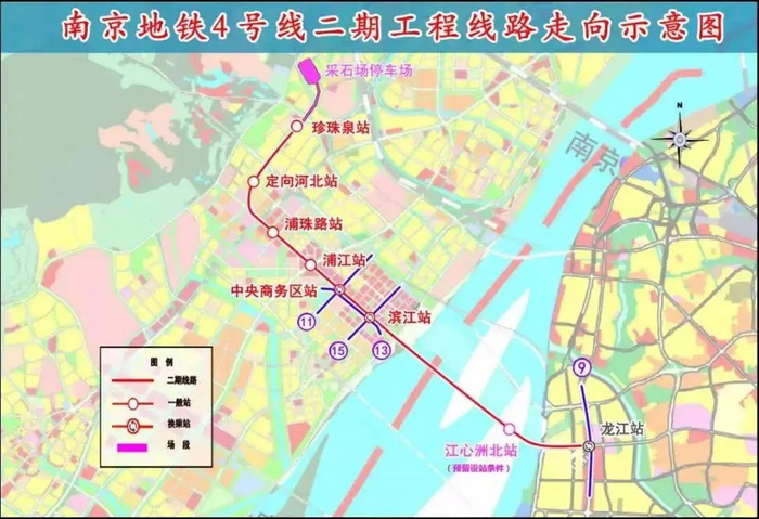 地铁4号线二期工程示意图（图源网络，侵权删）