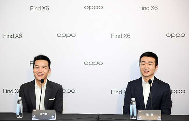 在发布会后，媒体朋友与OPPO高级副总裁兼首席产品官刘作虎、OPPO影像产品总监 张璇进行深入的沟通。