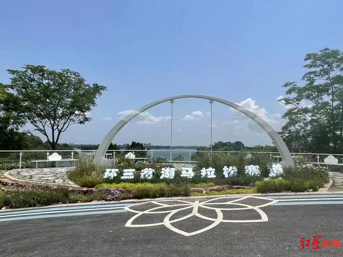 ▲环三岔湖马拉松赛道 资料图