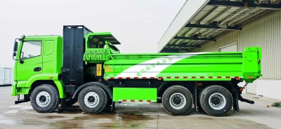 开沃生产的重卡换电南京标准车。企业供图