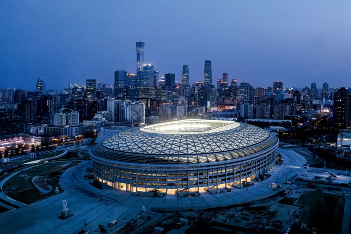 3月16日，改造复建后的北京工人体育场。图/视觉中国