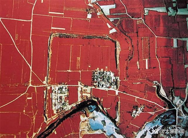 古城寨城址遥感图（图源：河南日报）