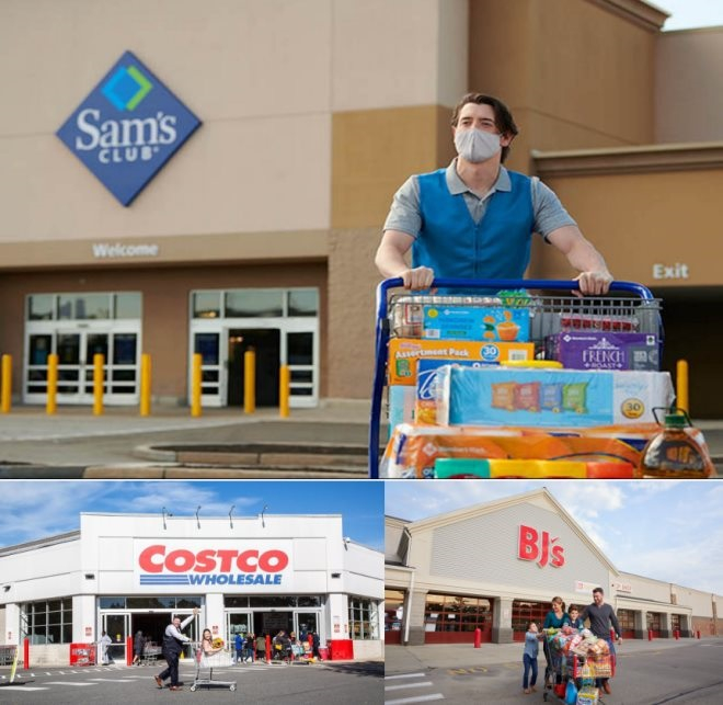 美国仓储式会员店三大巨头。图源：公司官网