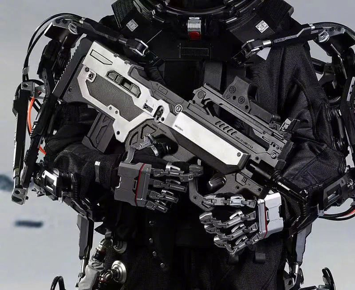 Killerbody出品的《流浪地球》系列1:1全身外骨骼装备的限定款。| 图片来源：Killerbody
