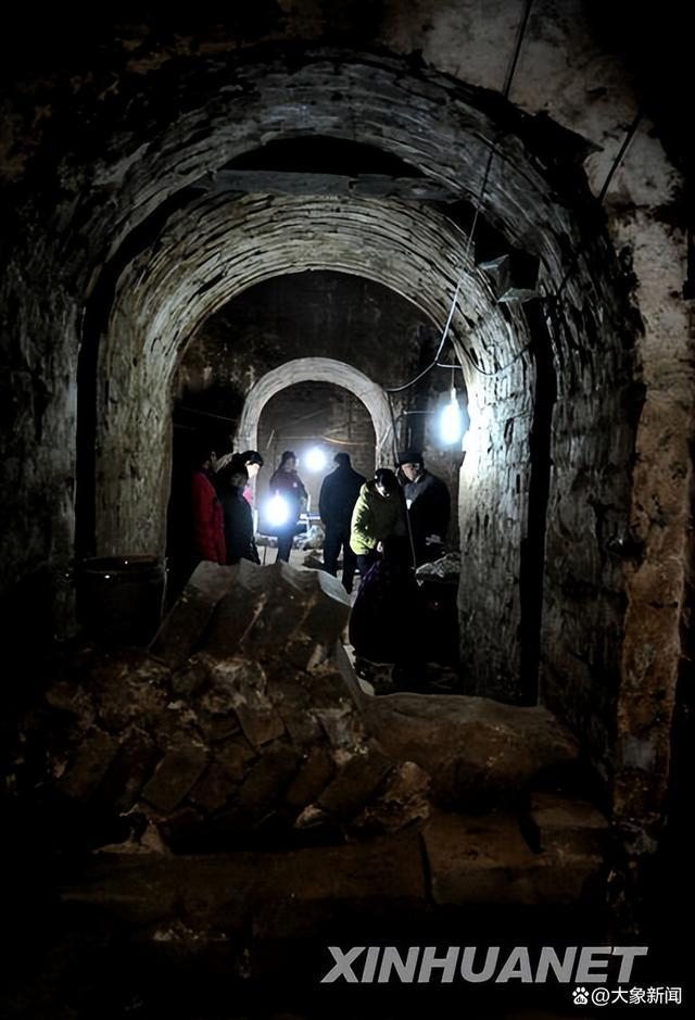 这是考古发现的“曹操高陵”前室拱门。新华社记者朱祥摄