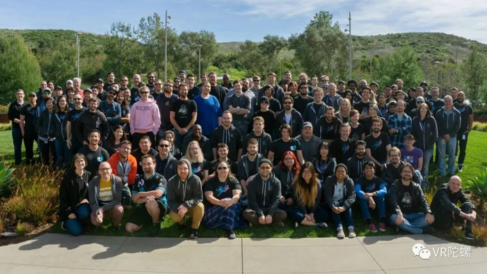 Ready at Dawn团队成员照片，摄于2020年。（图源：Twitter）