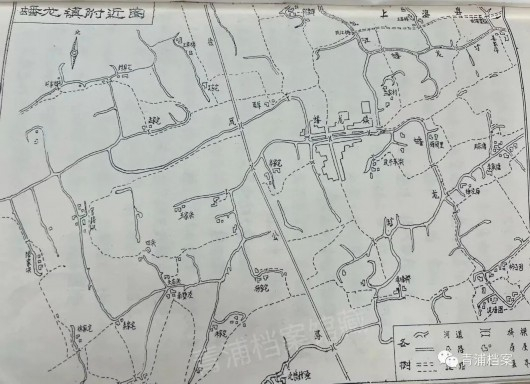 《蟠龙镇志》（续编）中蟠龙镇附近图