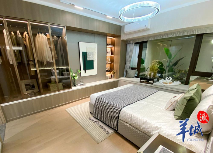 新城翡丽云境110平方米户型主人房比较开阔