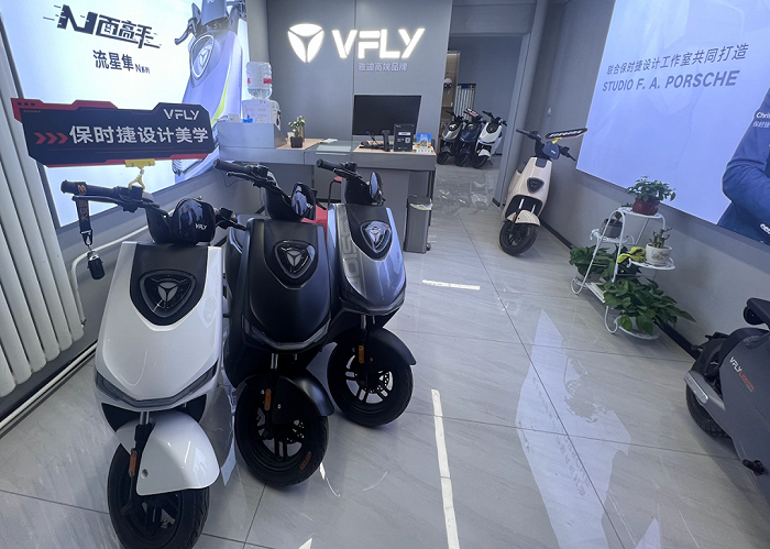 北京雅迪VFLY门店，连线出行拍摄