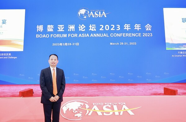 　　晨光文具总裁陈湖雄先生再度受邀出席2023年博鳌亚洲论坛