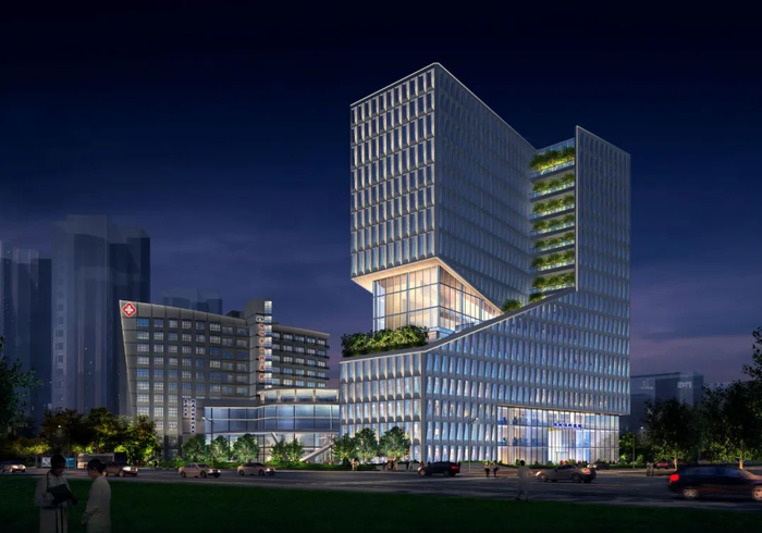 （医院夜景效果图）