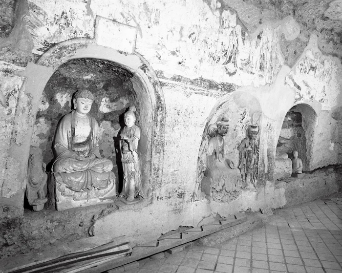 　麦积山石窟第135窟，正壁全景。供图/麦积山石窟艺术研究所