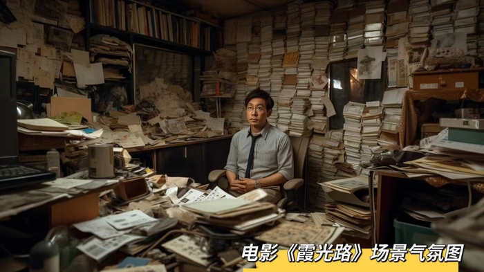 使用智能绘图软件midjourney辅助生成电影《霞光路》概念气氛图图片来源：《霞光路》电影项目组供图