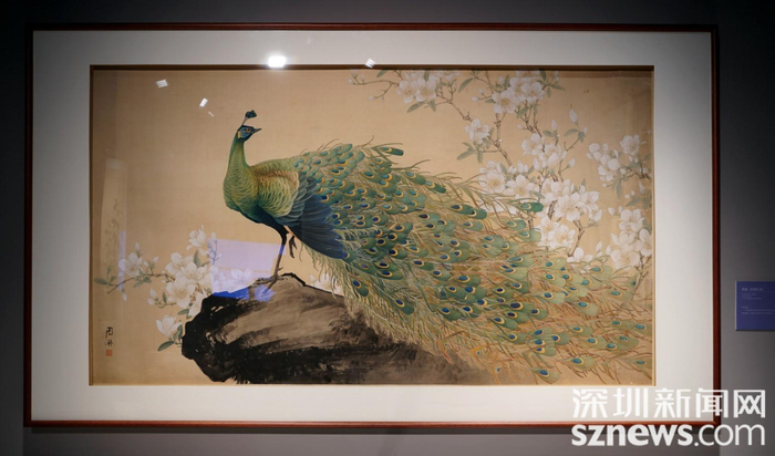 绣稿《杜鹃孔雀》 作者：周天民